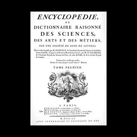 "Encyclopédie" Frontespizio